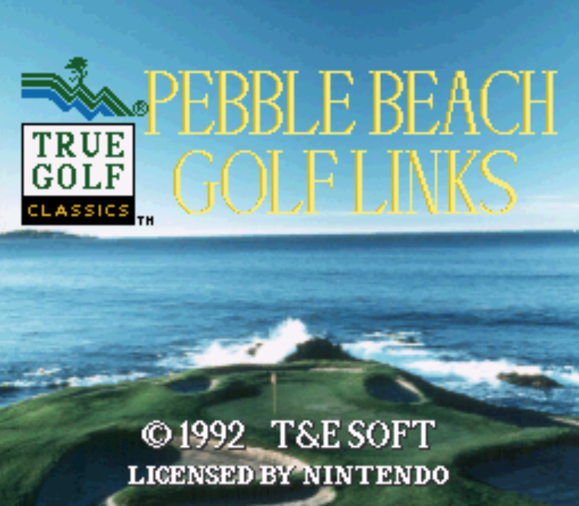 Pebble Beach Golf Links Title Screen